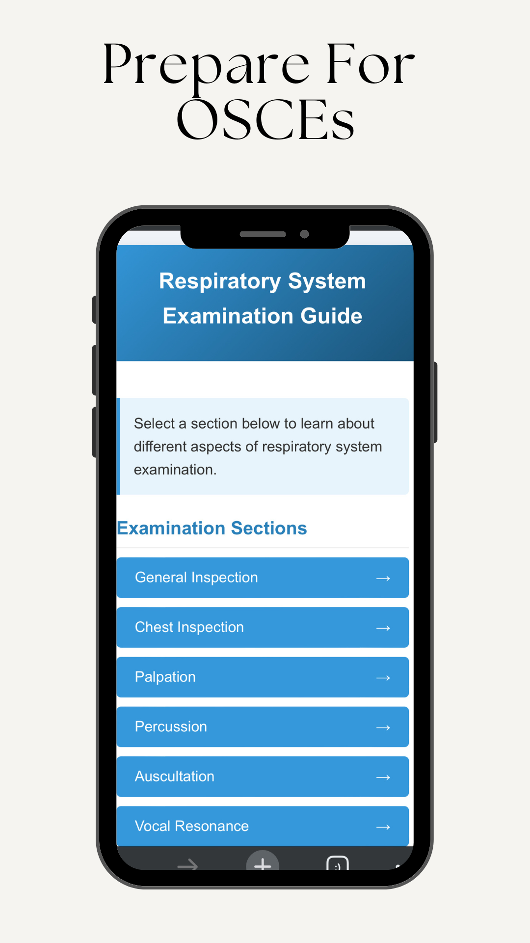 OSCE Preparation Screen